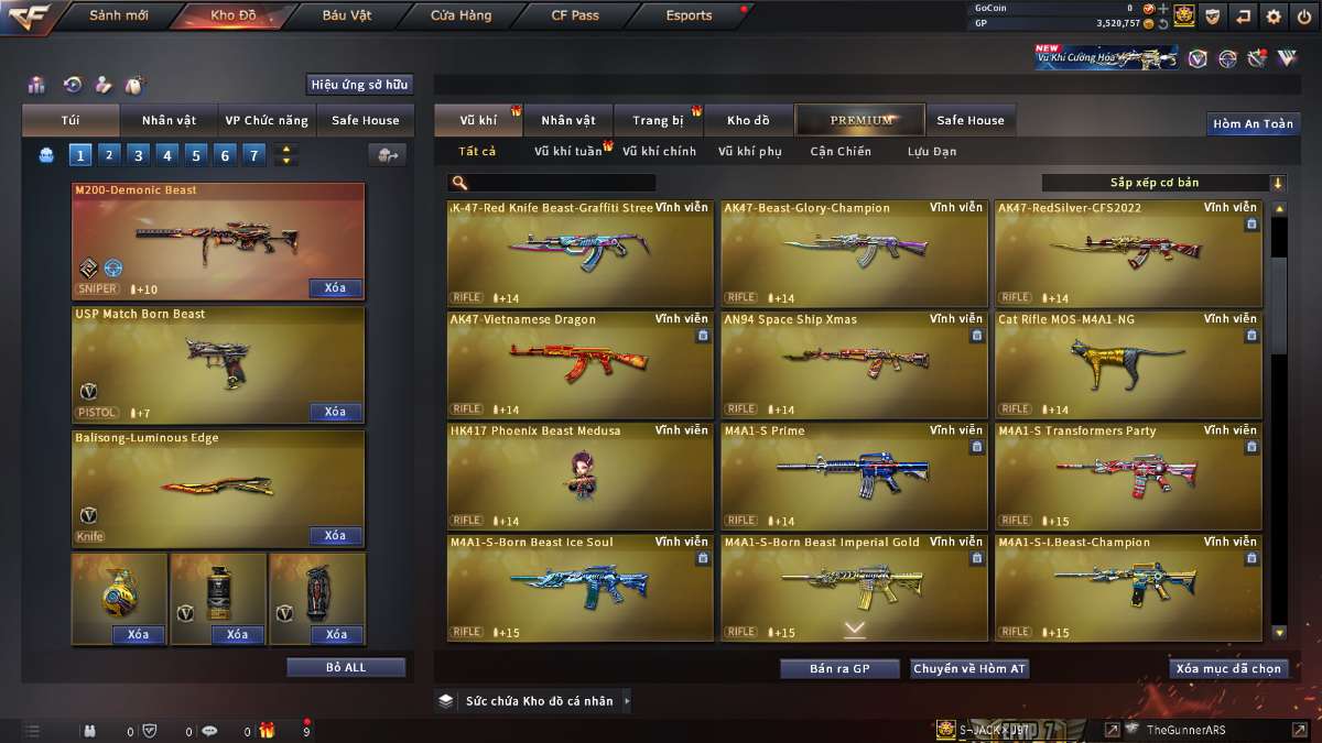 shop acc cf uy tin gia re